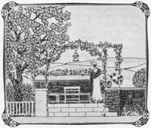 Garden wall with the terrace in Idun, 1907