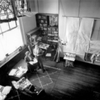 Hildreth Meière en su estudio 66th Street 1955