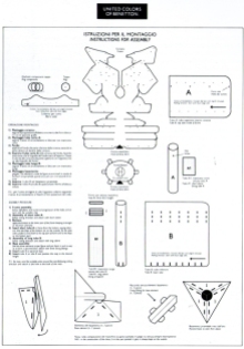 Afra Bianchin y Tobia Scarpa, Instrucciones de montaje de los maniquíes plegables para la cadena de tiendas United Colors of Benetton (producción Svet), 1992